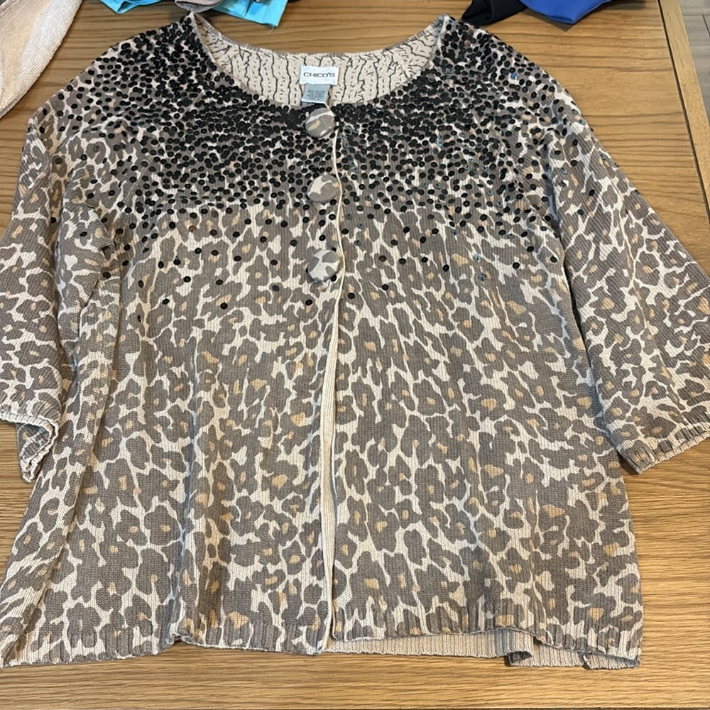 Chico’s 9 Item Bundle Tops/Pants Size 2 - Picture 10 of 12